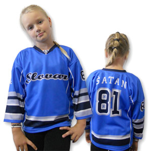 light blue hockey jersey