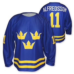 sweden hockey jersey blue
