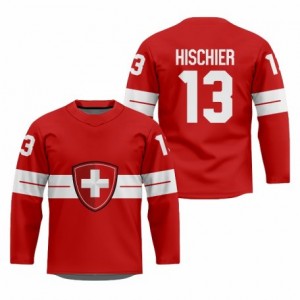 Red ice hockey jersey Swiss 2026