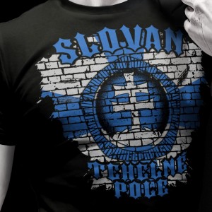 Čierne tričko Slovan - Tehelné pole