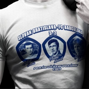 Biele tričko Slovan Bratislava Víťaz PVP 1969