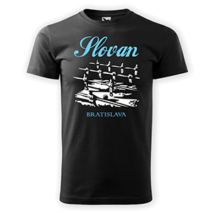 Black t-shirt Slovan Bratislava football