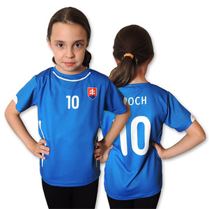 Slovakia detský modrý futbalový dres II.