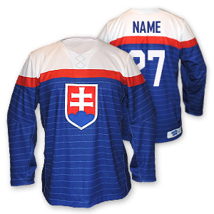 Slovakia hokejový dres modrý s vyšitým znakom