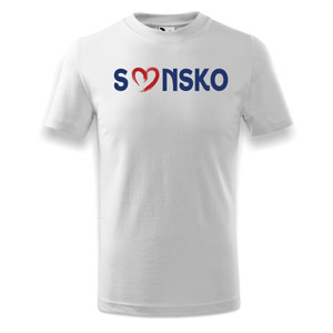 Slovakia detské biele tričko