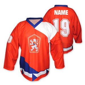 Retro dres ČSSR červený 1986 4XL+