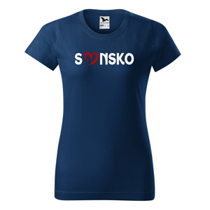 Modré dámske tričko Slovensko