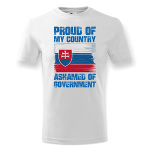 White t-shirt Proud Of My Country..