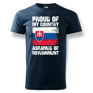 Blue t-shirt Proud Of My Country..