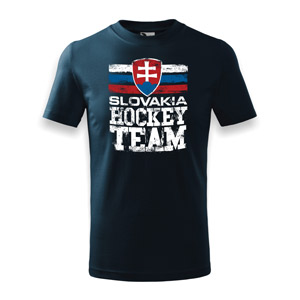 Detské modré tričko Slovakia hockey team