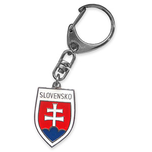 Slovakia kovový prívesok na kľúče znak